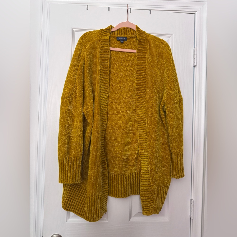 Cozy Mustard Cardigan Sweater